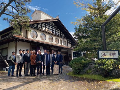 2021年法師旅館視察ツアーの集合写真