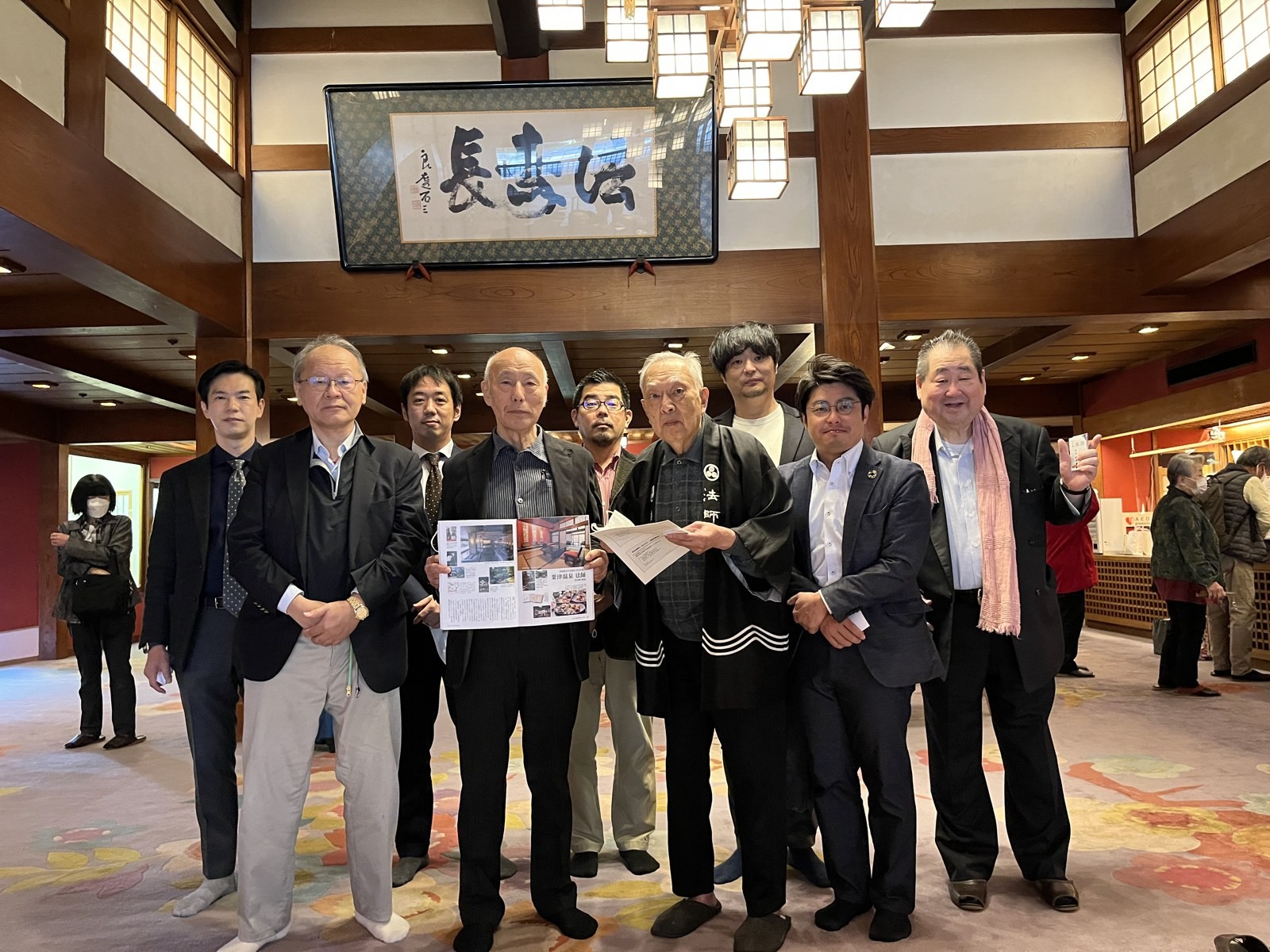 2022年 法師旅館での集合写真